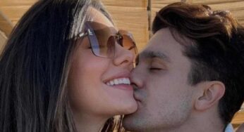 À espera do 1º filho com Luan Santana, Jade Magalhães convence cantor a colocar piercing de quase R$ 8 mil